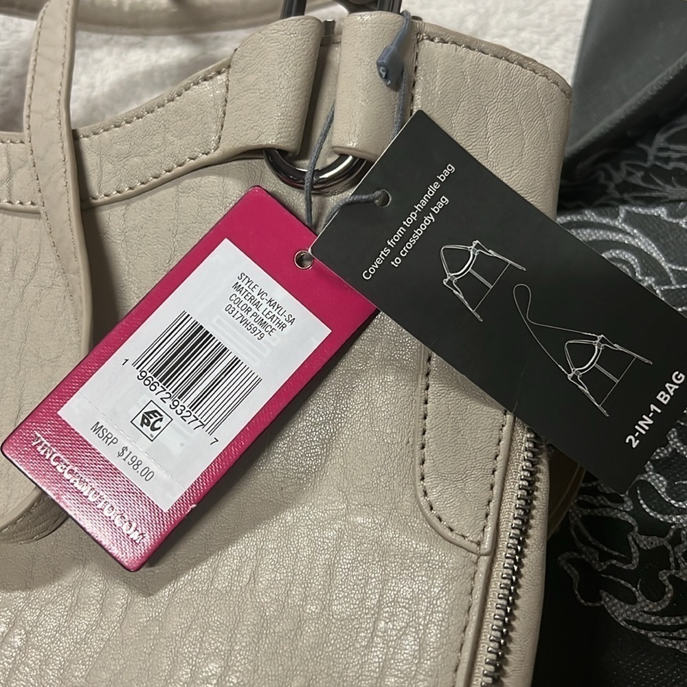 VINCE CAMUTO Leather Kayli Satchel - Picture 8 of 10